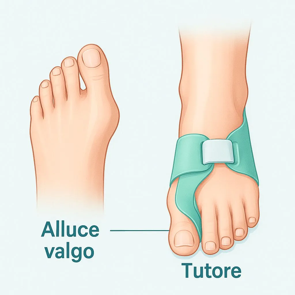 tutore per alluce valgo